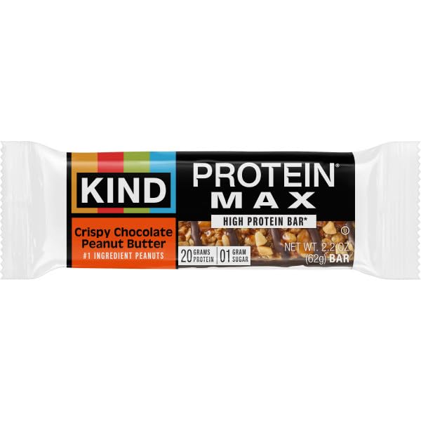 KIND Protein MAX Variety Pack, High Protein Bars, 20g Protein, 1g Sugar, Keto Snacks, 12 Count Pack