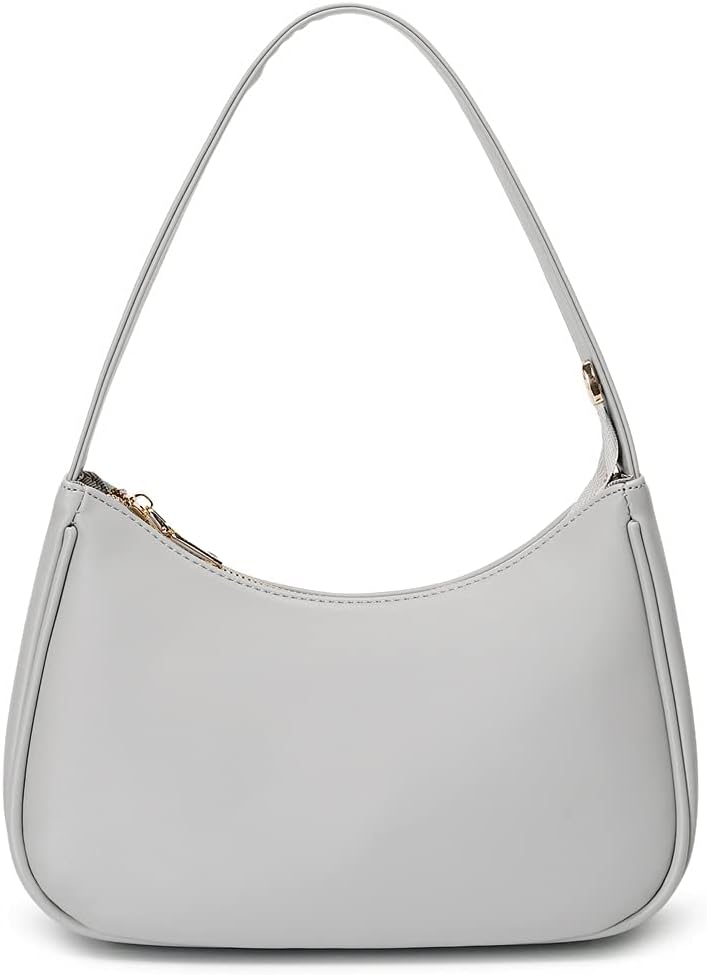 Shoulder Bags for Women, Cute Hobo Tote Handbag Mini Clutch Purse with Zipper Closure