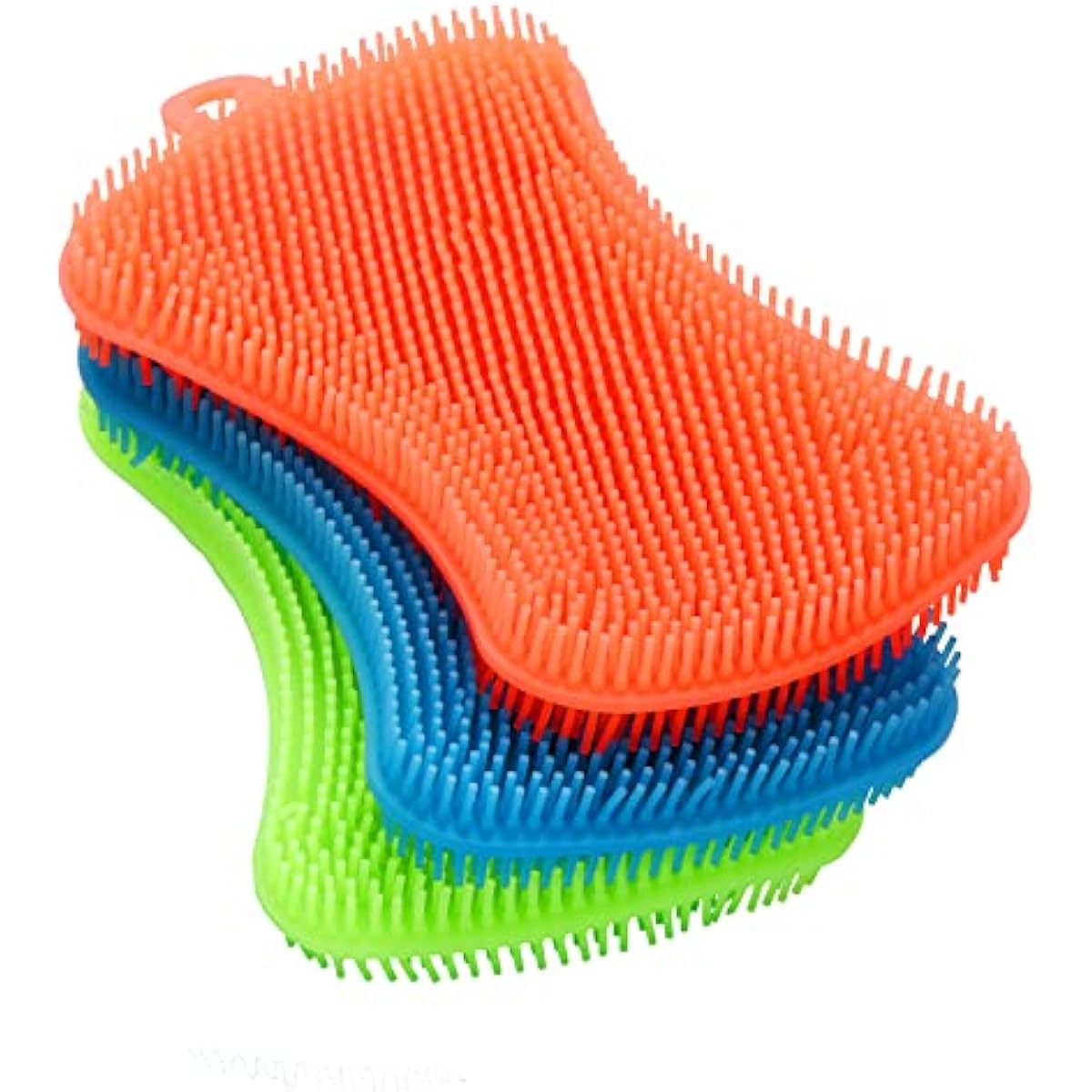 3PCS OstWony Silicone Dish Sponges, Super Food-Grade Silicone Sponges, Multi-Purpose and Efficient Sponge Kitchen Gadgets, Especial Delicate Kitchen Sponge Brush