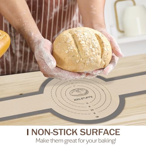 Silicone Bread Sling for Dutch Oven, 2 PCS Non-Stick & Easy Clean Reusable Sourdough Mat, Sourdough Bread Baking Supplies, Tools ＆ Accessories