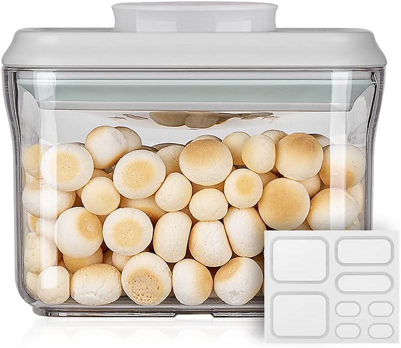 Ankou Airtight Food Storage Container Sets with Lids 6Pcs Pop Containers for Kitchen Pantry Organization BPA-Free Stackable Kitchen Storage Containers for Cereal Flour Sugar (0.5, 1.2, 1.8qt)*2