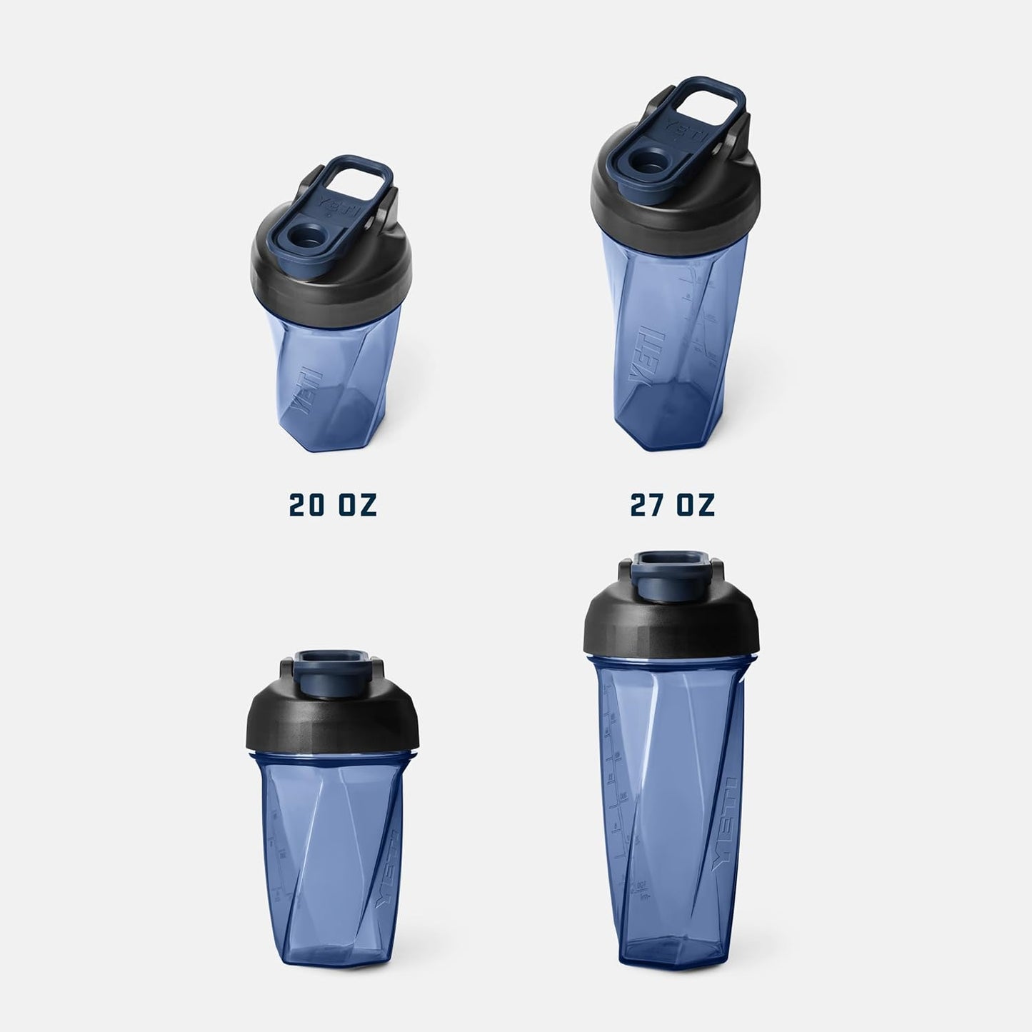 YETI Yonder Helimix Vortex Blender Shaker Bottle Holds up to 27oz | No Blending Ball or Whisk | USA Made | Portable Pre Workout Whey Protein Drink Shaker Cup | Dishwasher Safe, Charcoal
