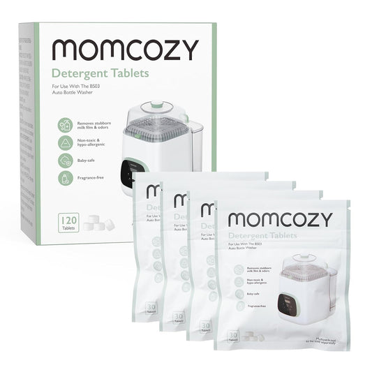Momcozy Official Washing Block – 120 Detergent Tablets for KleanPal Pro Baby Bottle Washer