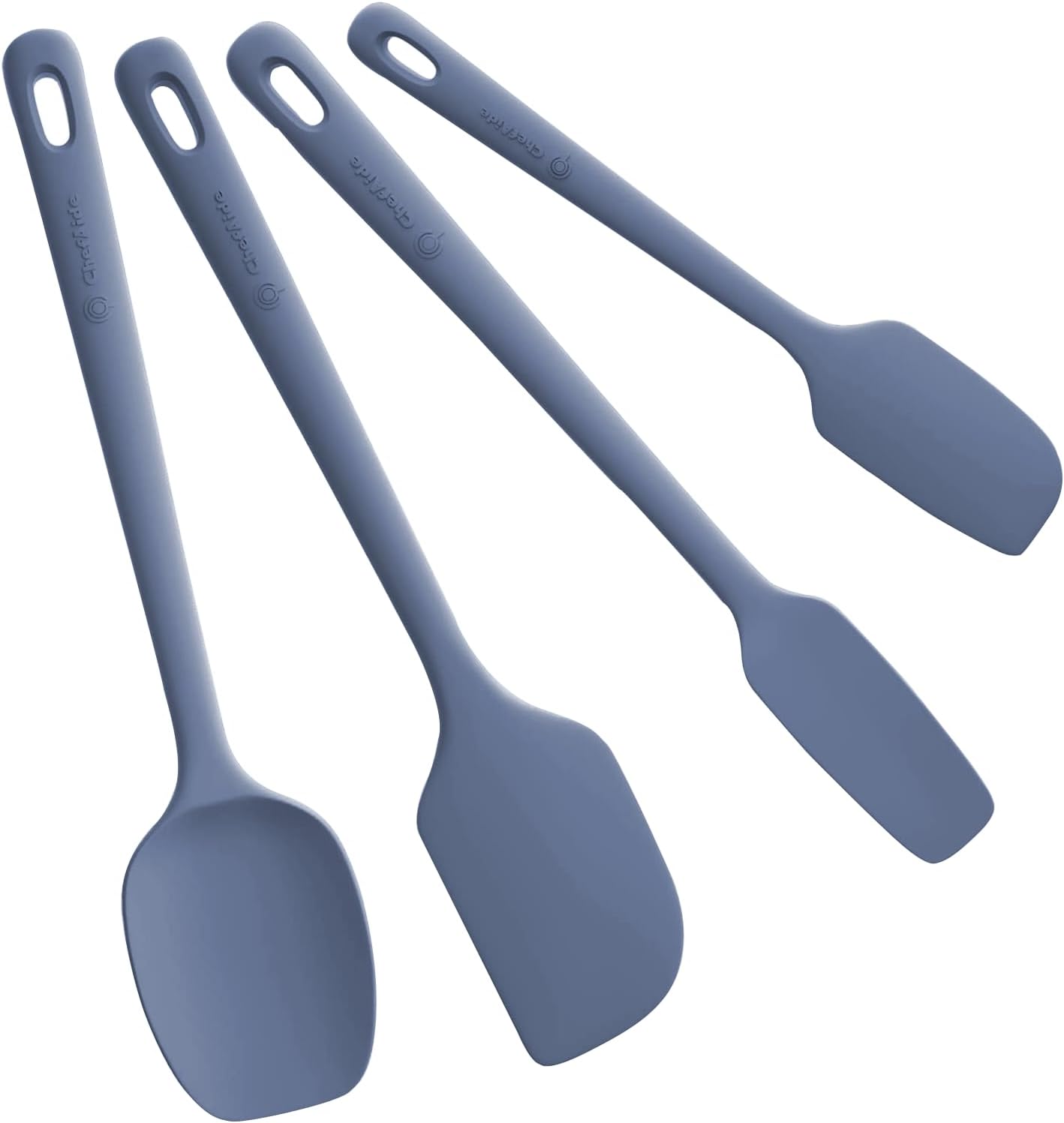 5-Piece Silicone Kitchen Spatula Set with Ergonomic Handles