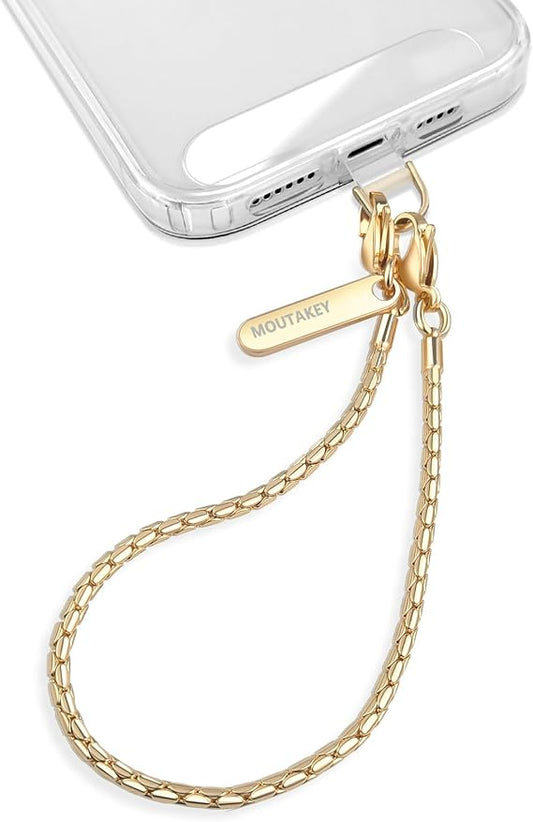 Cell Phone Lanyard Crossbody Phone Chain with Metal Detachable Phone Wrist Strap Cute iPhone Chain For Women