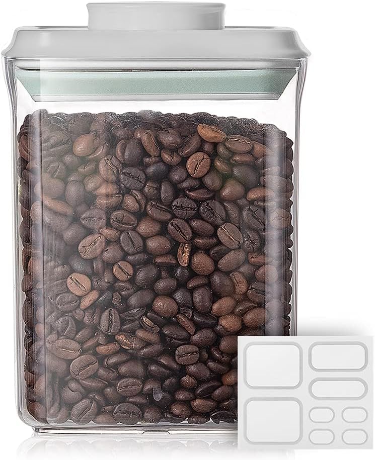 Ankou Airtight Food Storage Container Sets with Lids 6Pcs Pop Containers for Kitchen Pantry Organization BPA-Free Stackable Kitchen Storage Containers for Cereal Flour Sugar (0.5, 1.2, 1.8qt)*2