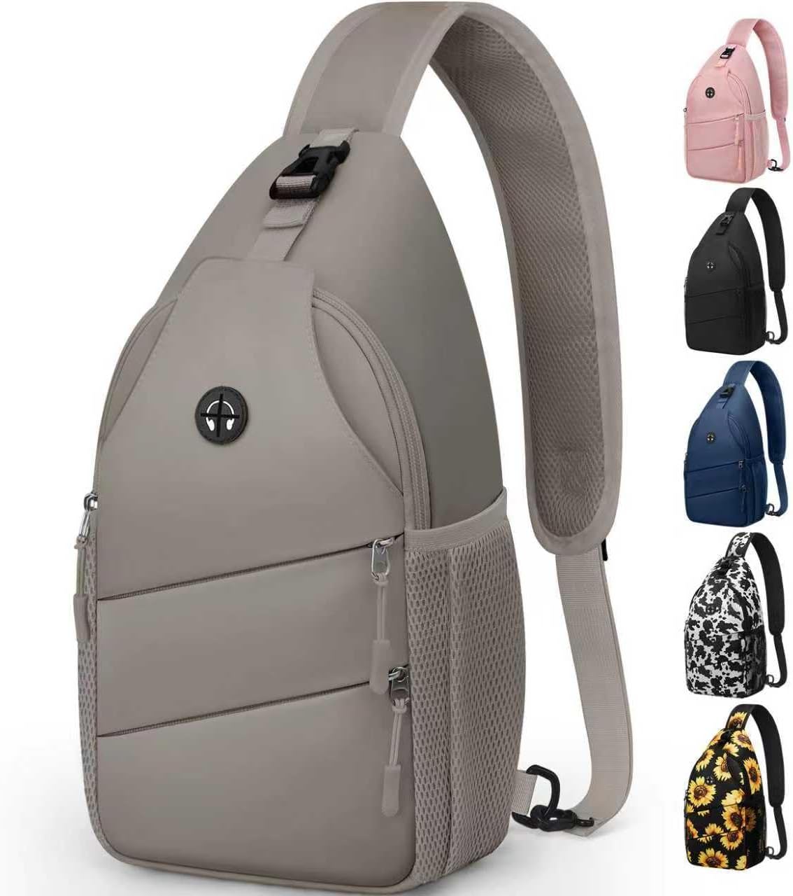 Crossbody Bags for Women Men Trendy Sling Bag Bakpack Casual Chest Bag with Convertible Shoulder Strap