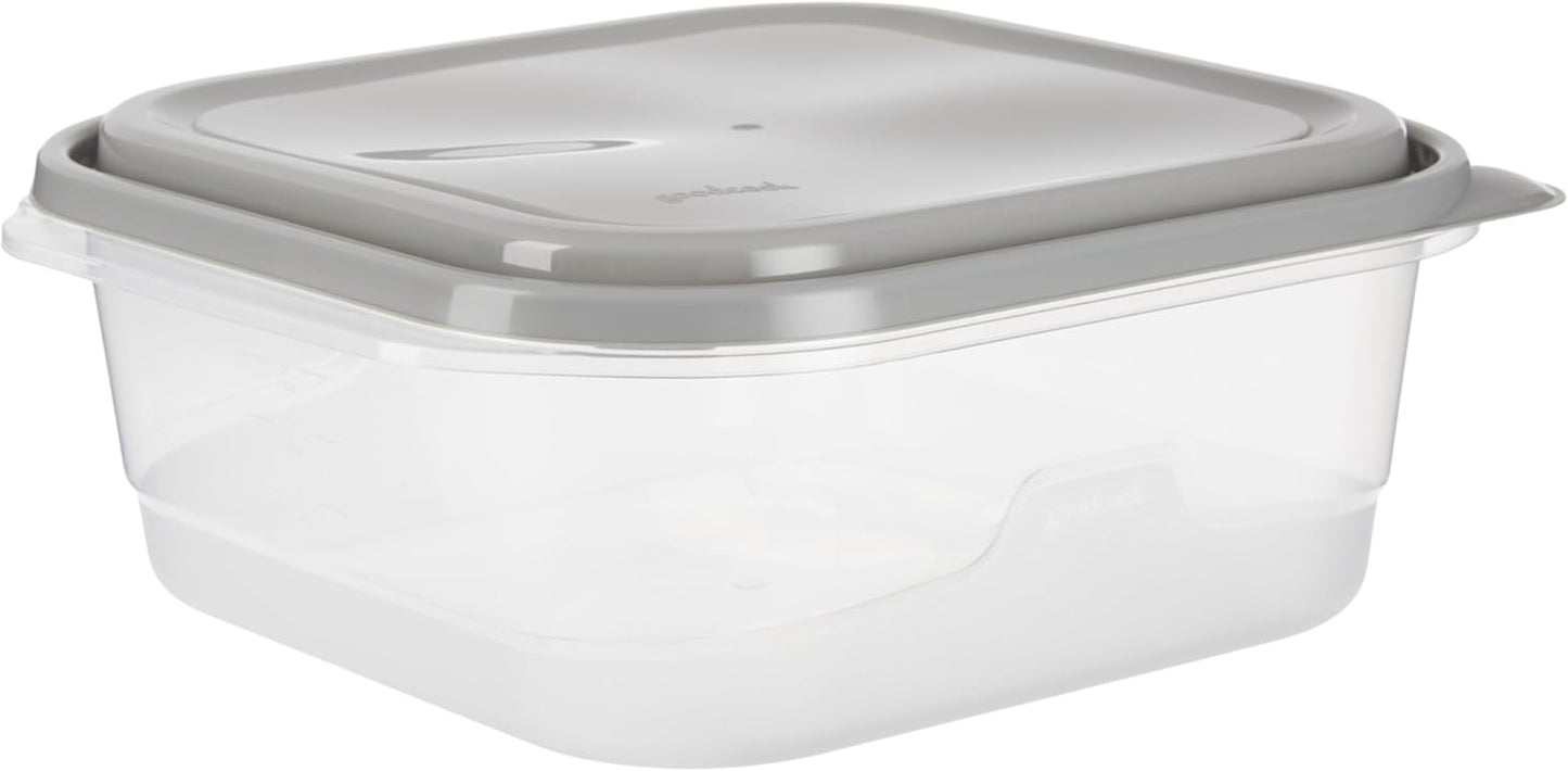 GoodCook EveryWare Extra Large Square Food Storage Container, 2 Pack, BPA Free