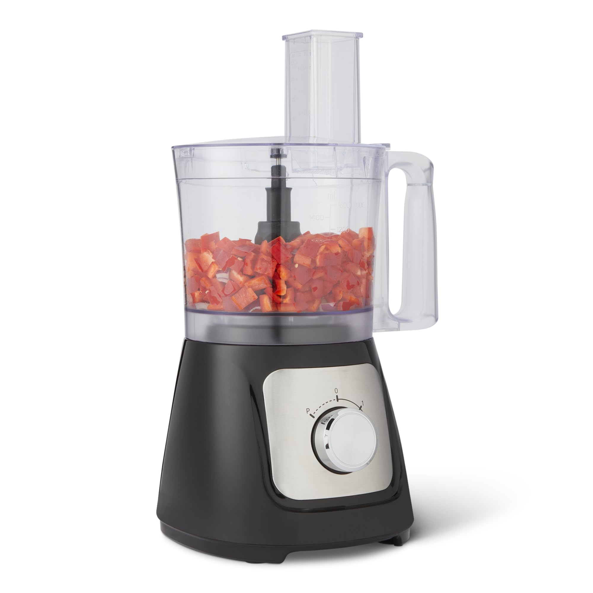 Basics Food Processor and Vegetable Chopper, 10 Cup Bowl, 2-Speed, 500 Watt Motor, Black