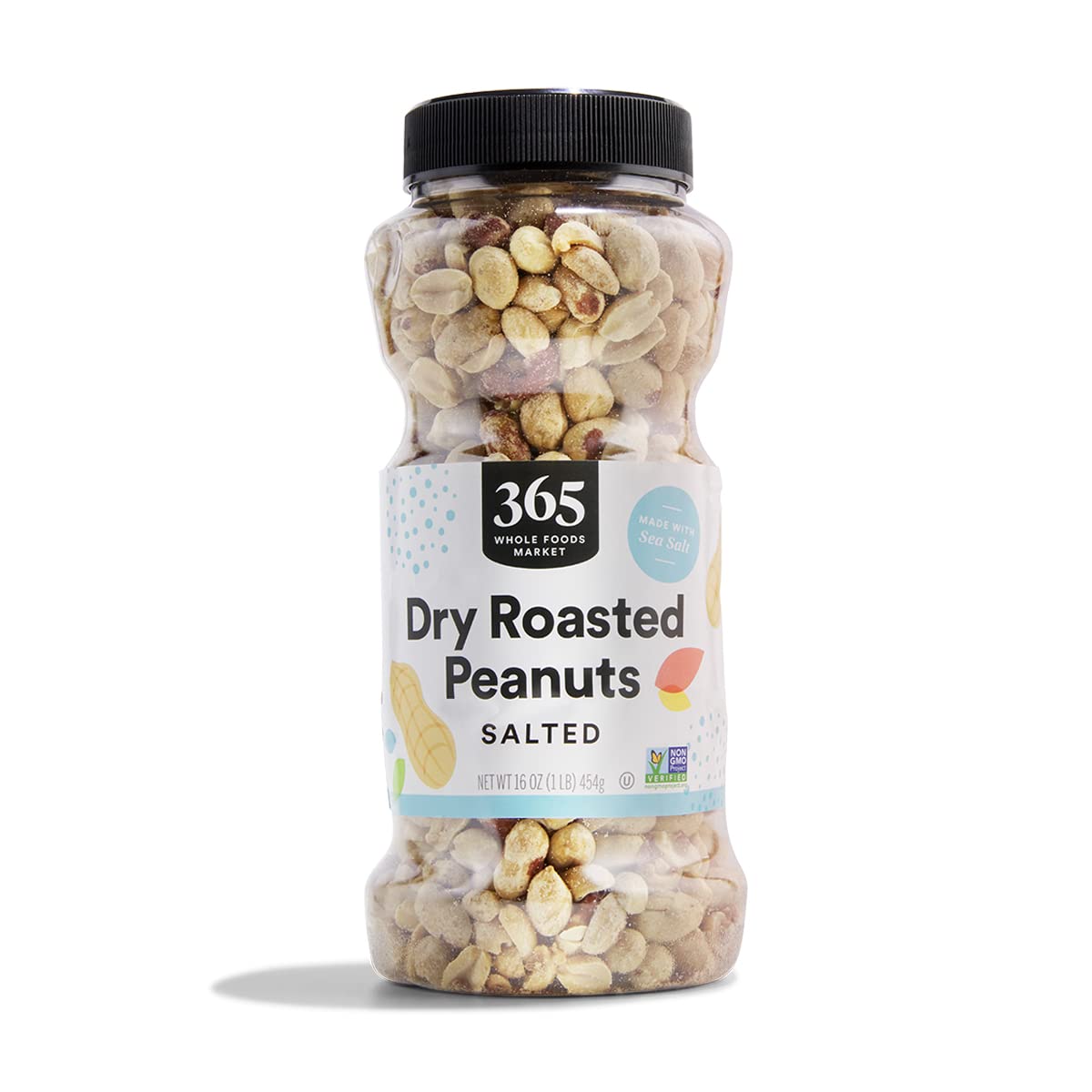 365 by Whole Foods Market, Dry Roasted and Unsalted Peanuts, 16 Ounce