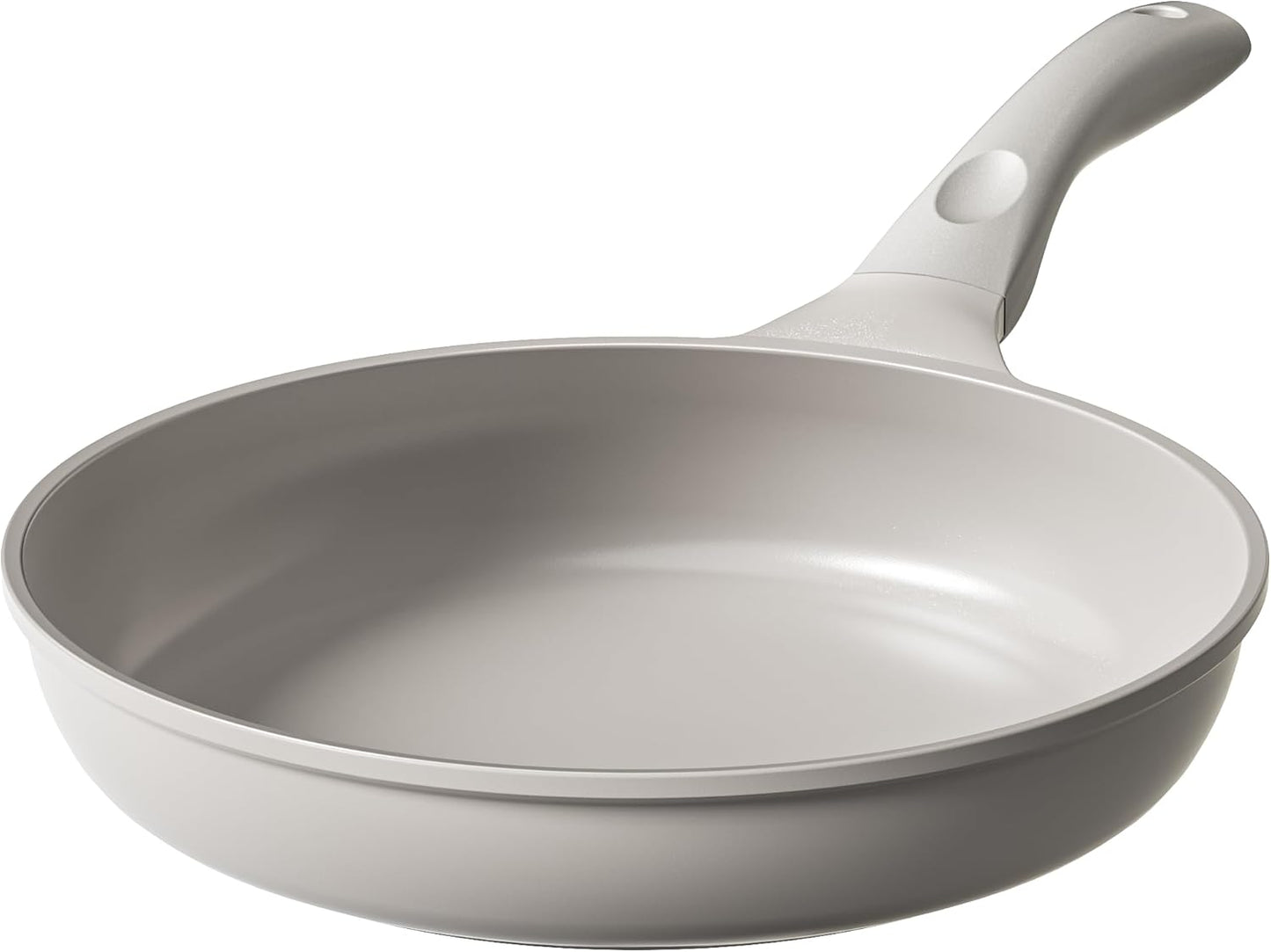Redchef Ceramic Frying Pan, Small Nonstick Frying Pan, Non Stick Pans for Eggs & Omelets, PFOA & PFAS-Free, Fast & Even Heat, Compatible with All Cooktops, Dishwasher Safe, Beige White, 9.5"