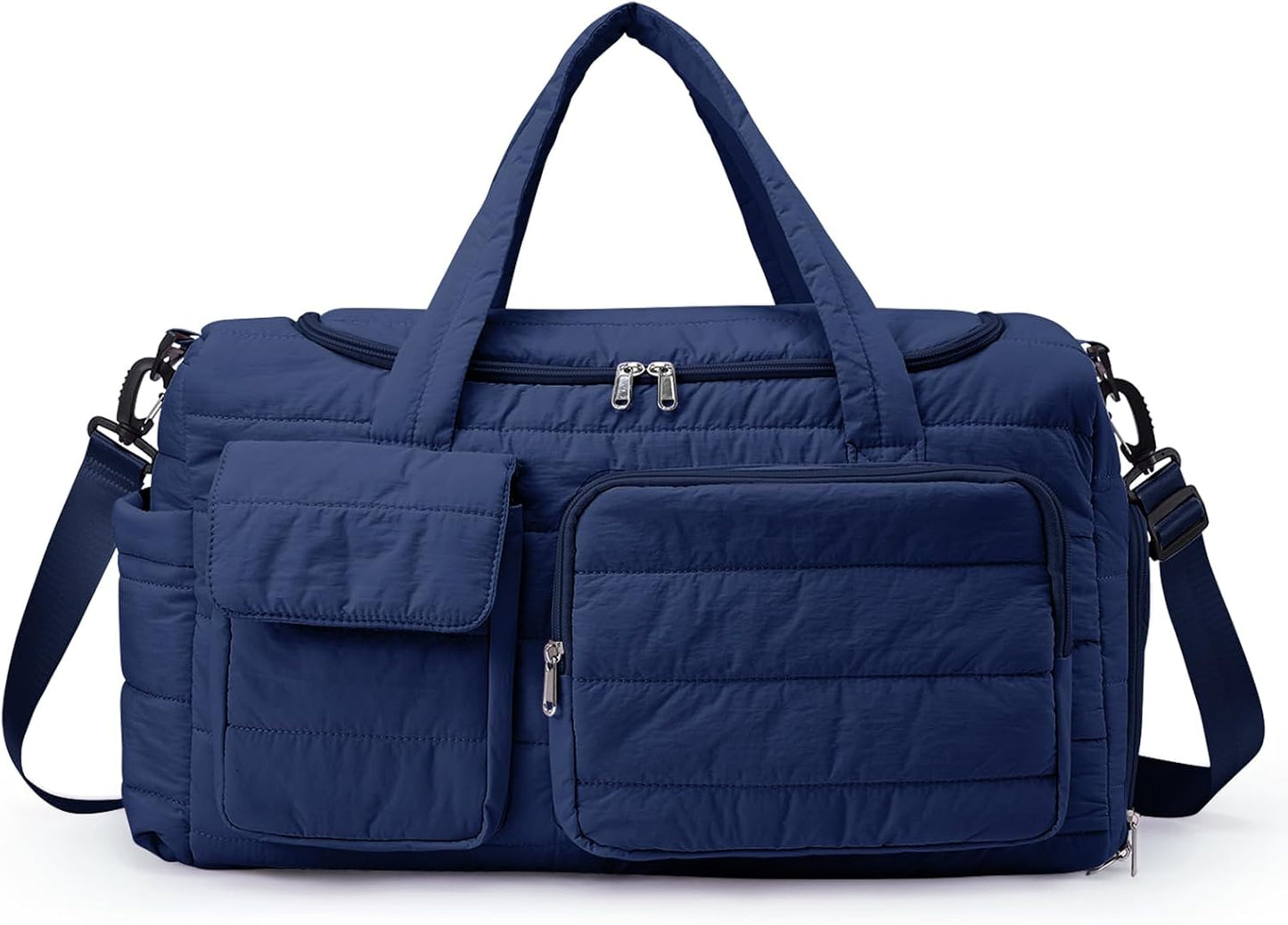 Small Gym Bag for Women, Travel Duffle Bag Carry On Weekender Bag with Shoe Compartment