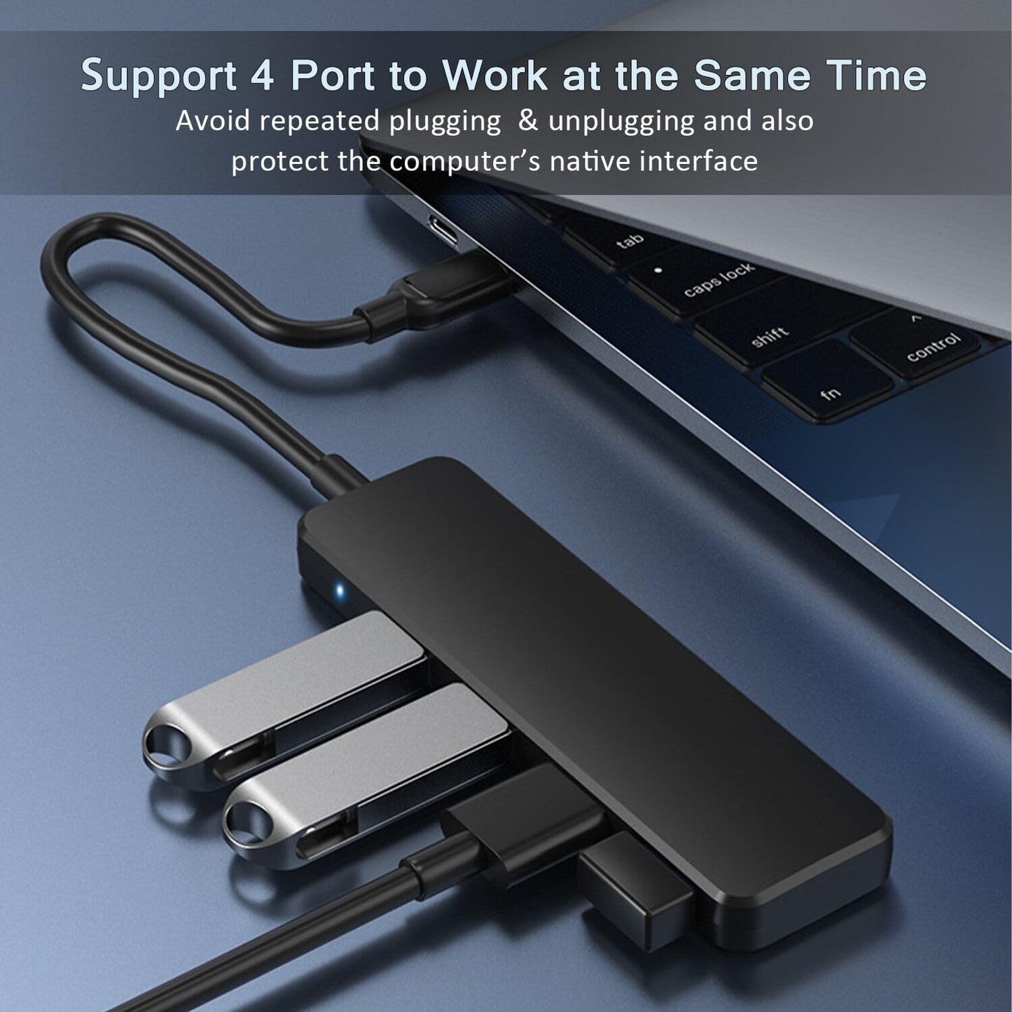 USB 3.0 Hub, VIENON 4-Port USB Hub USB Splitter USB Expander for Laptop, Xbox, Flash Drive, HDD, Console, Printer, Camera,Keyborad, Mouse(Not for Charging)