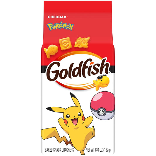 Goldfish Pokémon Cheddar Cheese Crackers, 6.6 Oz Bag