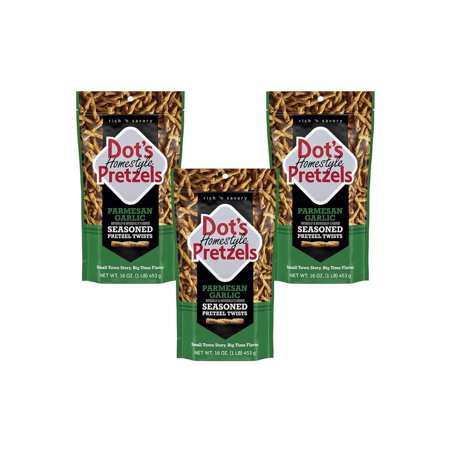 Dot's Homestyle Pretzels BBQ Seasoned Pretzel Twist Snack, 16oz Grocery Sized Bag