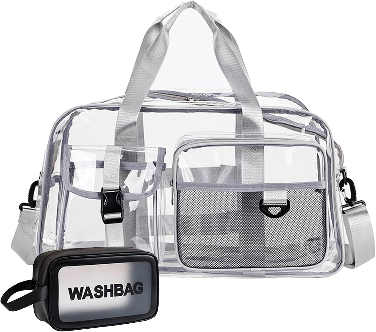 Small Gym Bag for Women, Travel Duffle Bag Carry On Weekender Bag with Shoe Compartment