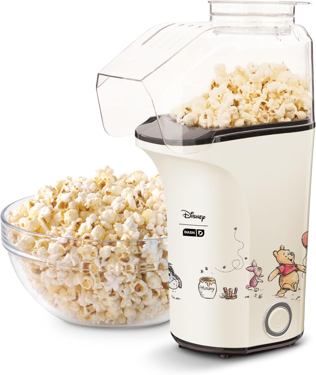 DASH Fresh Pop Popcorn Maker - Oil-Free, Air Popcorn Popper - With Measuring Cup & Recipe Guide - Perfect for Movie Nights - 16 Cups, Aqua