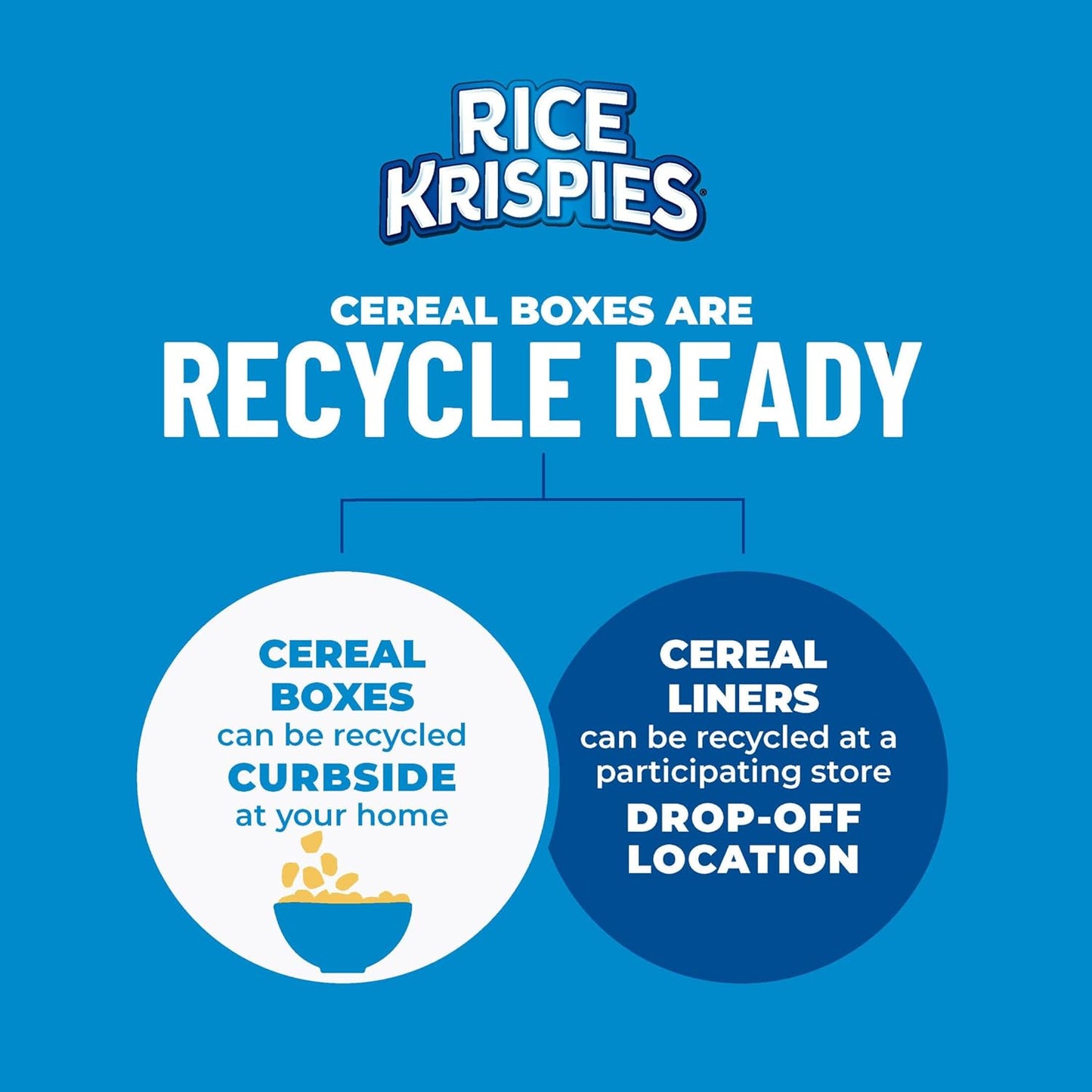 Kellogg's Rice Krispies Cold Breakfast Cereal, 8 Vitamins and Minerals, Rice Krispies Treats, Giant Size, Original, 24oz Box (1 Box)