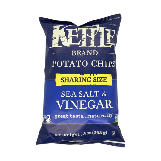 Kettle Foods Salt And Vinegar Potato Chips, 13 OZ