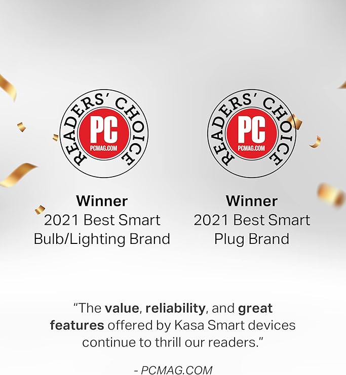 Kasa Smart Light Bulbs, Full Color Changing Dimmable Smart WiFi Bulbs Compatible with Alexa and Google Home, A19, 9W 800 Lumens,2.4Ghz only, No Hub Required, 4 Count (Pack of 1), Multicolor (KL125P4)