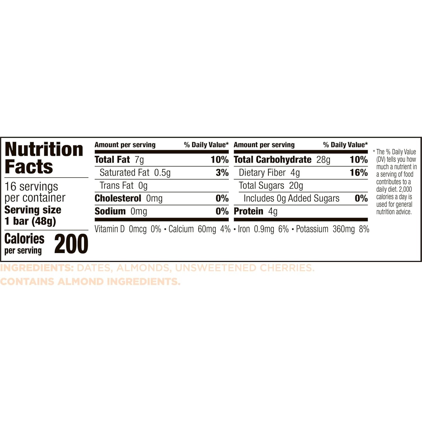 Larabar Cherry Pie Fruit and Nut Bar, Gluten Free and Vegan, 27.2 oz, 16 Ct