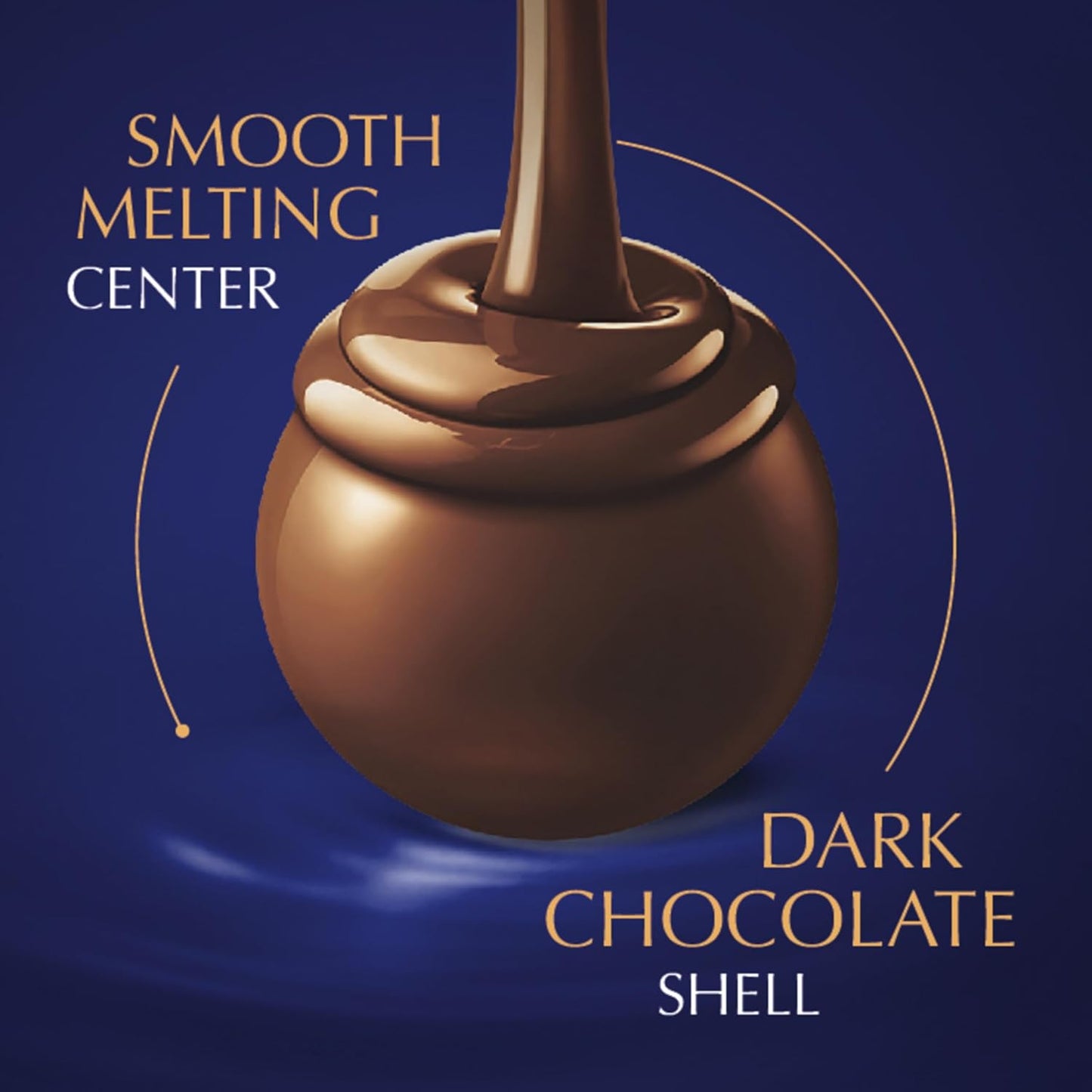 Lindt LINDOR Assorted Dark Chocolate Candy Truffles, 12.7 oz. Bag