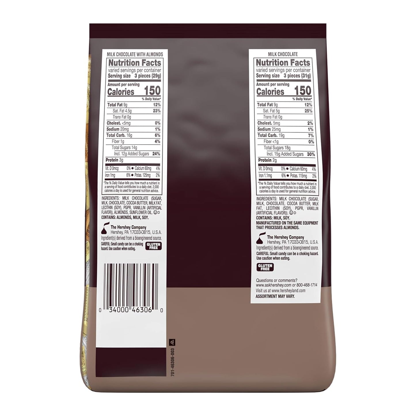 HERSHEY'S NUGGETS Assorted Chocolate Candy Party Pack, 26 oz