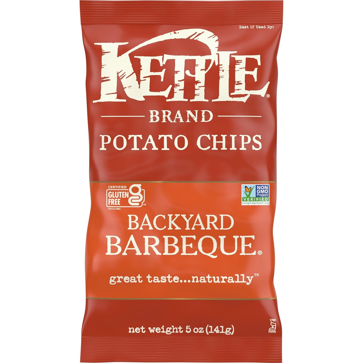Kettle Brand Potato Chips, Backyard Barbeque Kettle Chips, Party Size, 13 Oz