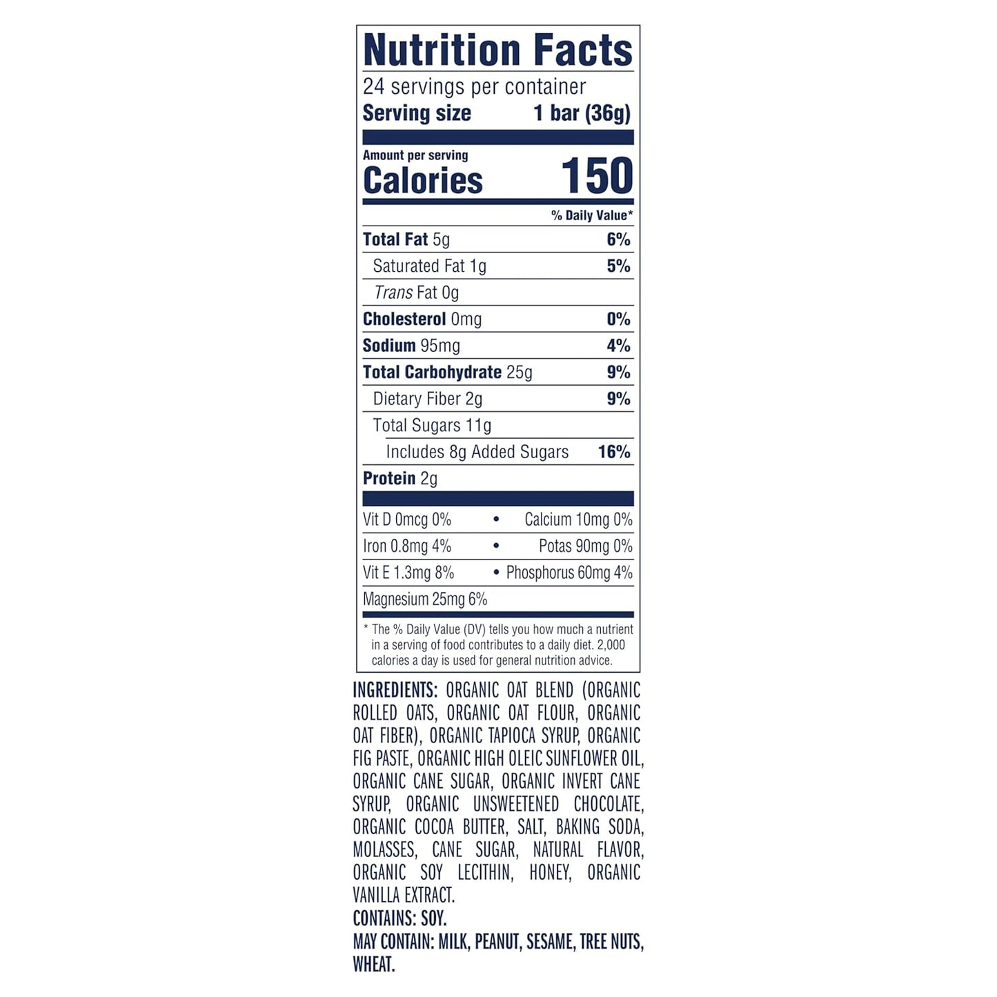 Zbar - Chocolate Chip - Soft-Baked Energy Snack Bars - Non-GMO - 12g Whole Grains - USDA Organic Granola Bars - Snacks for Kids (24 Pack)