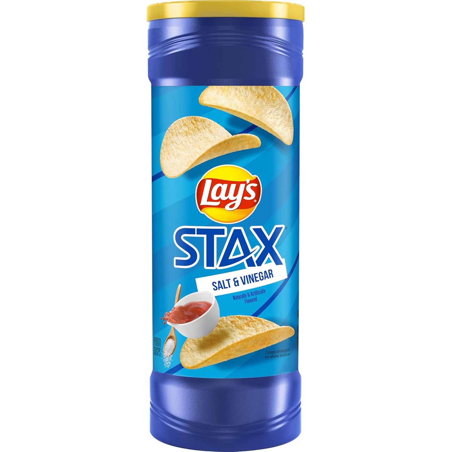 Lay’s Stax Potato Crisps Chips, Mesquite BBQ, Gluten Free, 5.5 Oz Canister Pack