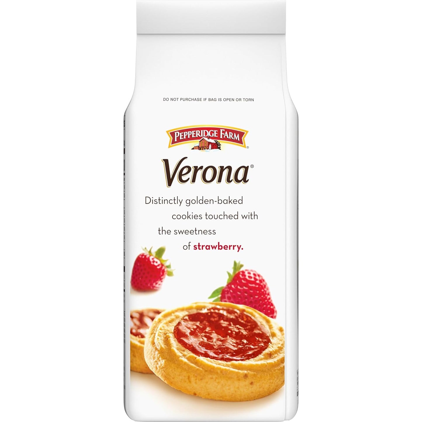 Pepperidge Farm Verona Strawberry Thumbprint Cookies, 6.75 OZ Bag, 18 Crispy Shortbread Cookies