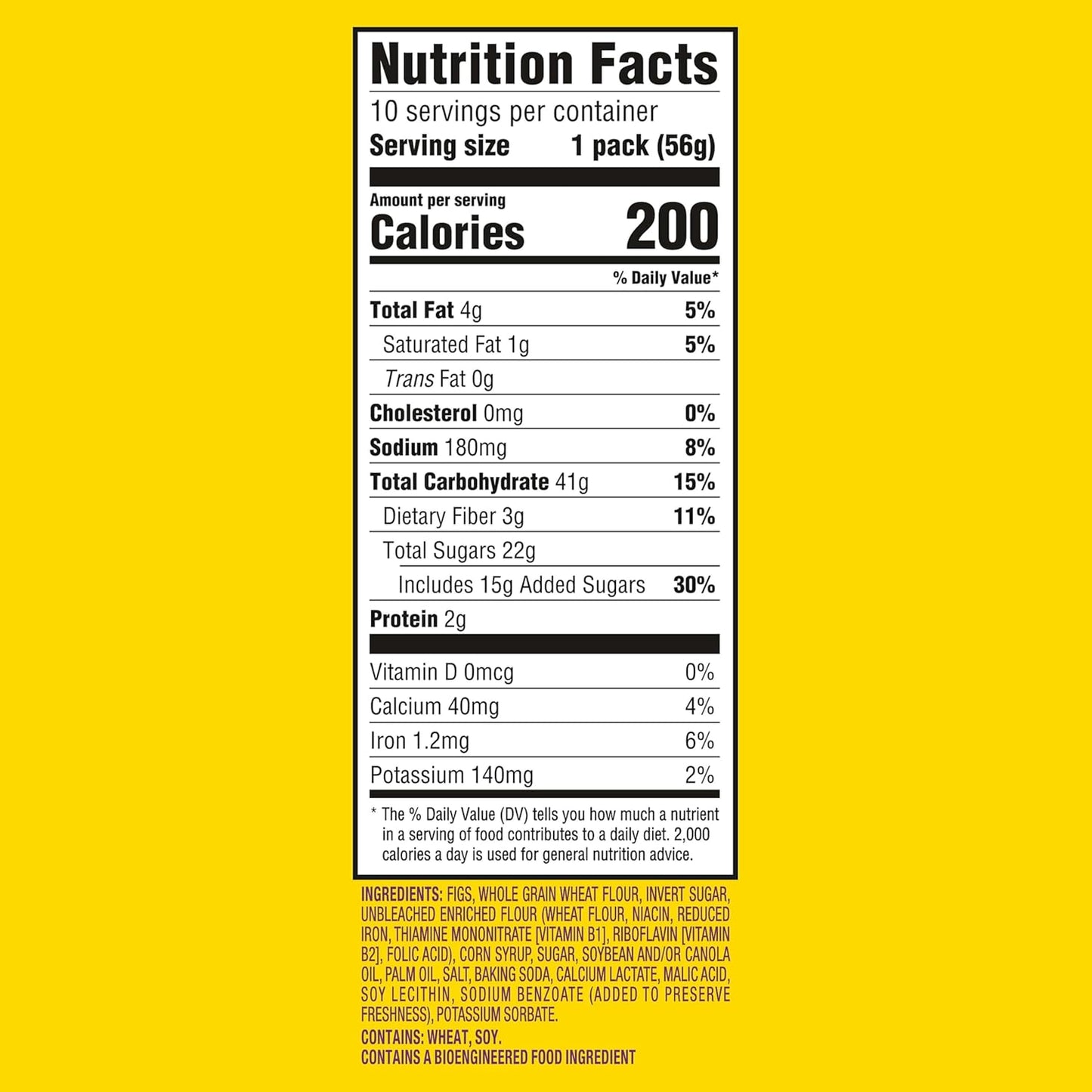 ​​NEWTONS Soft Baked Real Fruit Fig Bars, Fig Cookies, 40 Snack Packs (2 Cookies Per Pack, 4 Boxes)