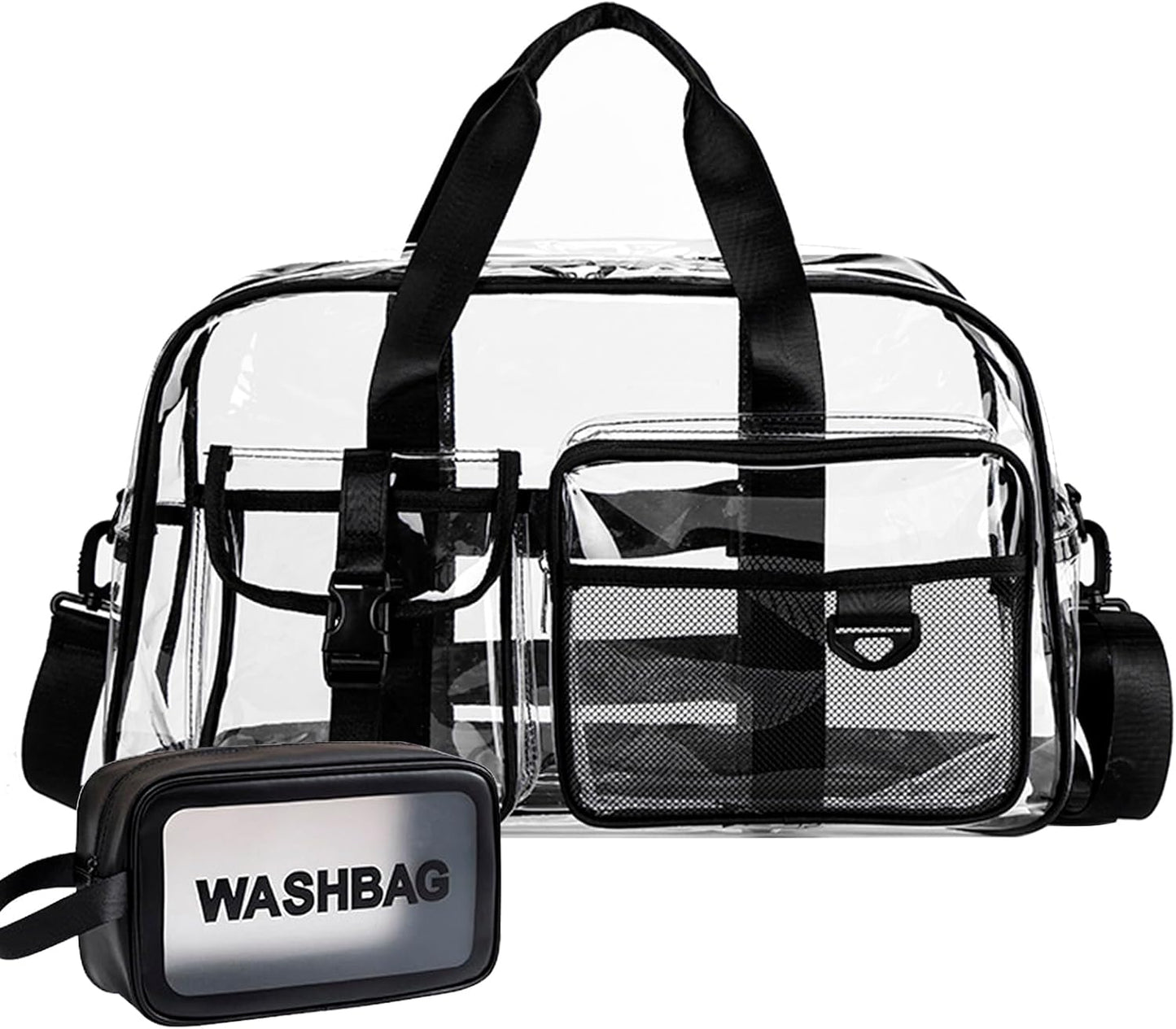 Small Gym Bag for Women, Travel Duffle Bag Carry On Weekender Bag with Shoe Compartment