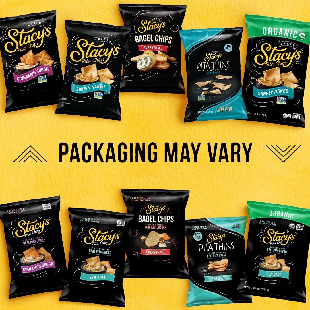 Stacy’s Pita Chips, Fire Roasted Jalapeno, No Artificial Colors or Flavors, 7.33 oz Bag