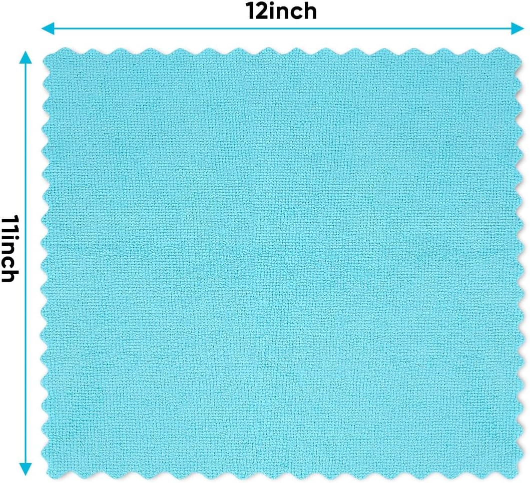 Orighty Microfiber Cleaning Cloth, 24 Pack Highly Absorbent Cleaning Rags, Household Cleaning Supplies, Reusable Lint Free Cloths Microfiber Rag for House, Kitchen, Car Care, 12x11 inch