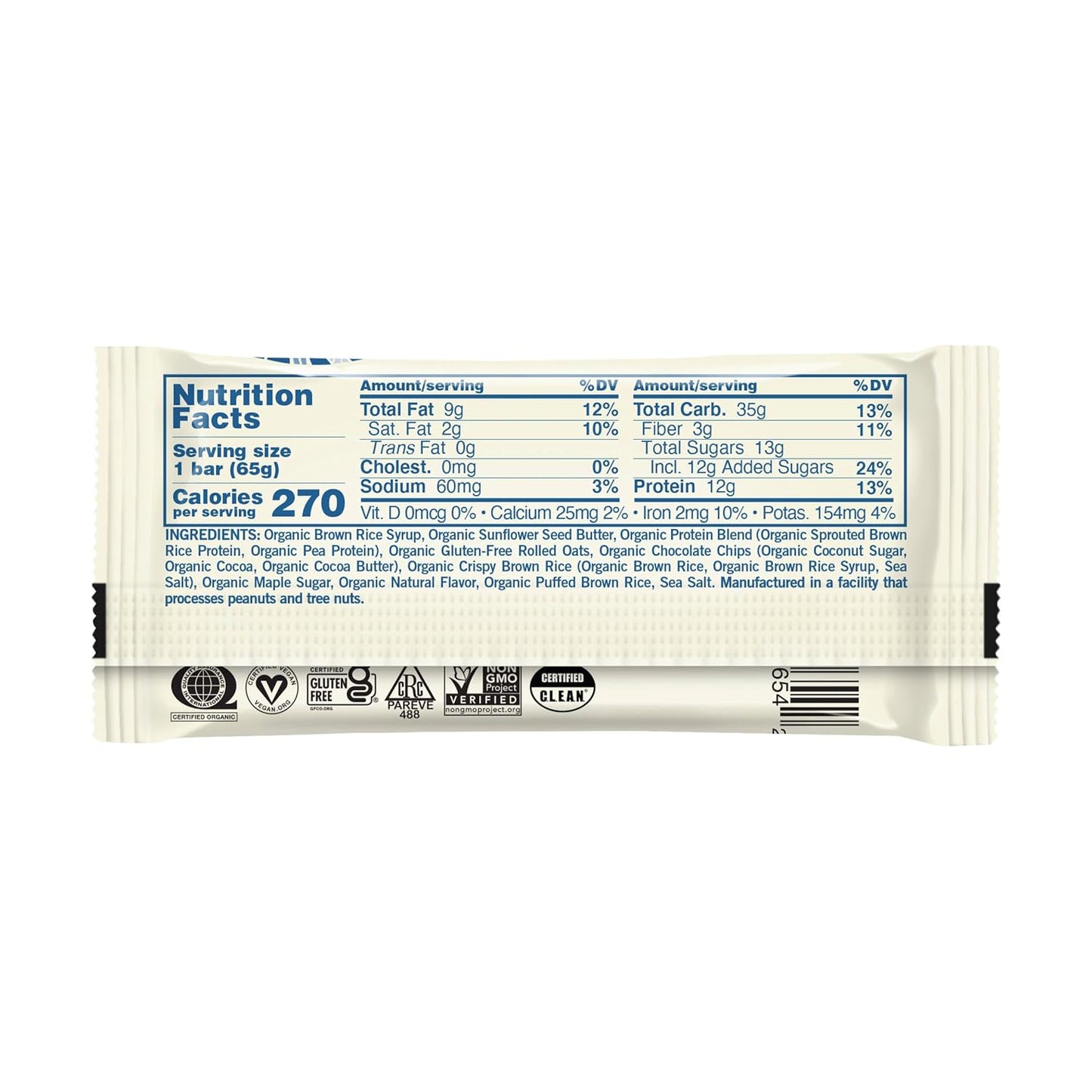 GoMacro Macrobar, Oatmeal Chocolate Chip, 2.3 Ounce