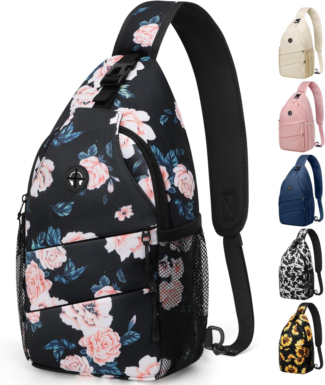 Crossbody Bags for Women Men Trendy Sling Bag Bakpack Casual Chest Bag with Convertible Shoulder Strap