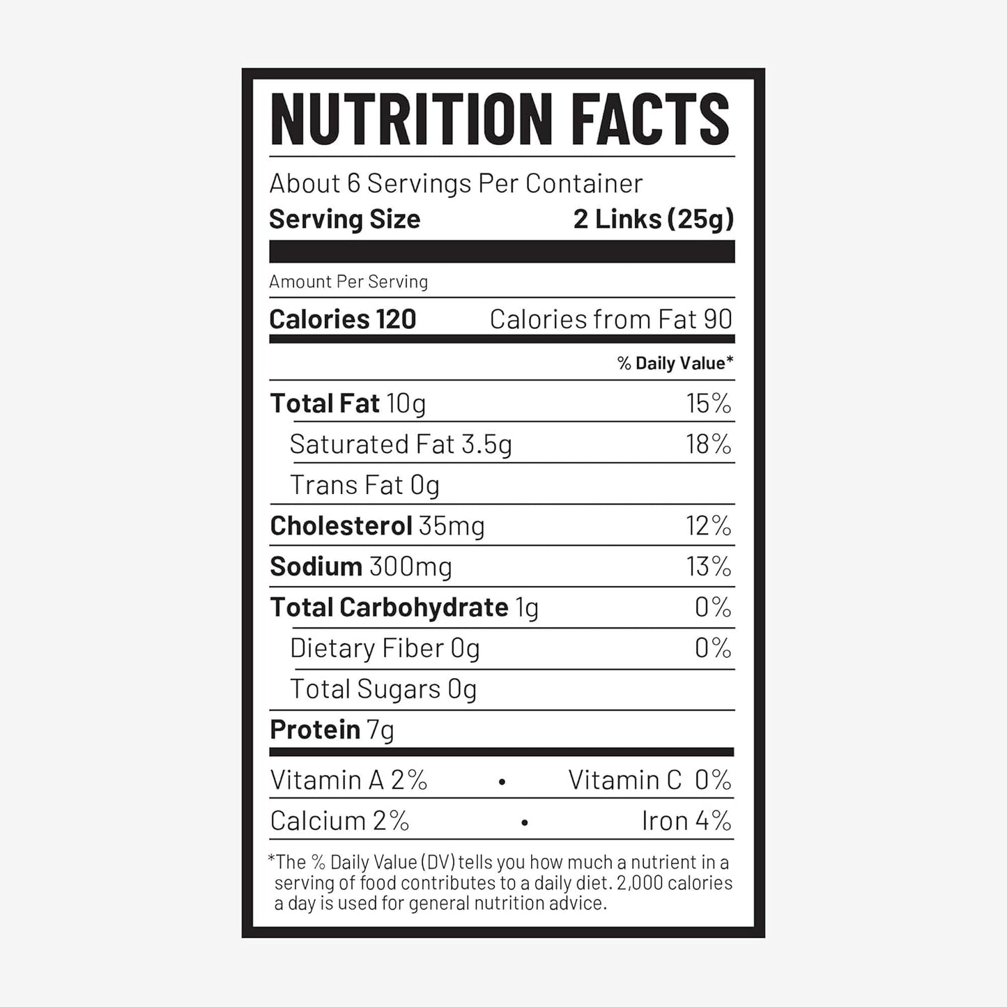 Duke's Pork Chorizo & Lime Smoked Shorty Sausages, 7g Protein Per Serving, 5 oz.