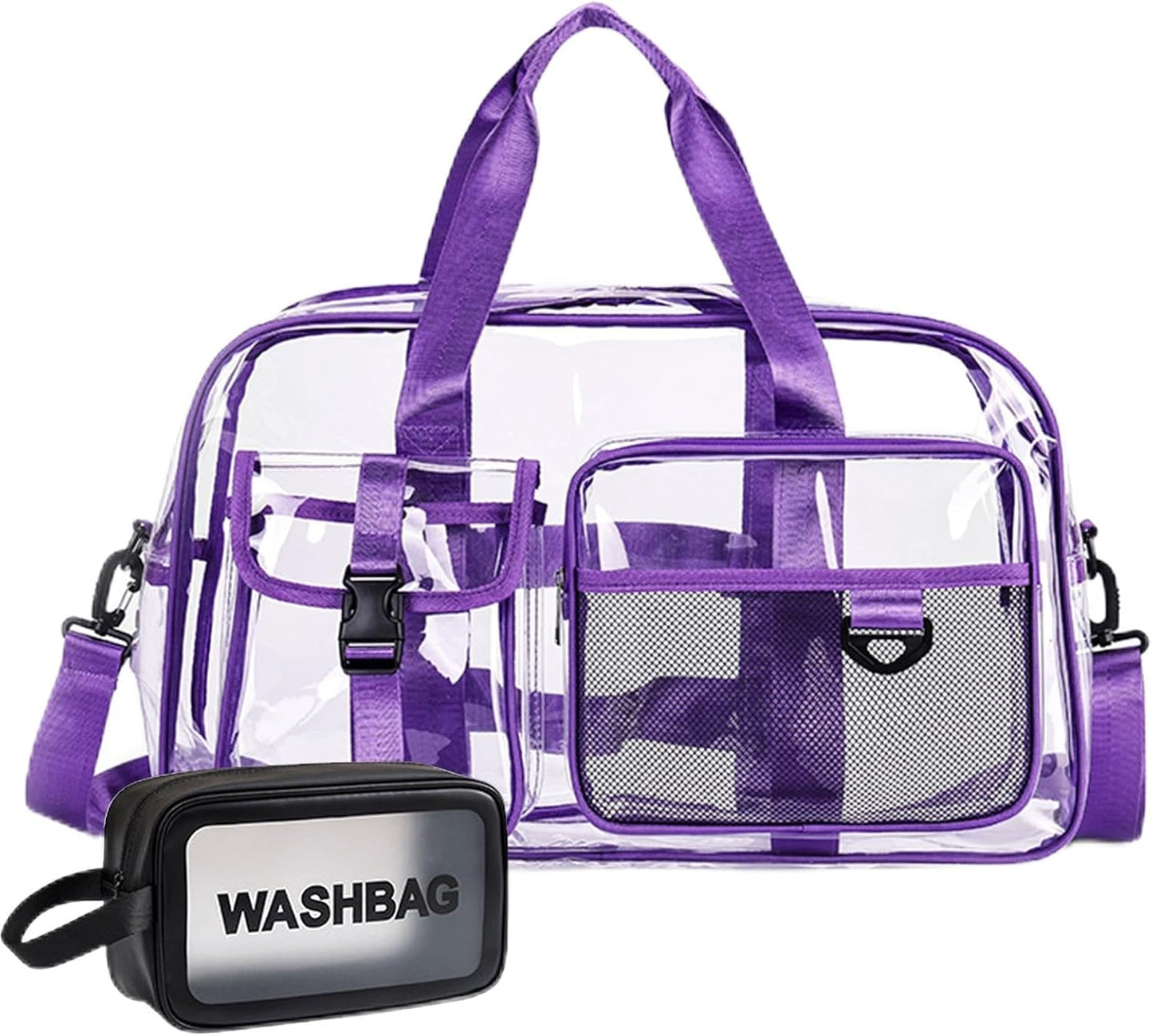 Small Gym Bag for Women, Travel Duffle Bag Carry On Weekender Bag with Shoe Compartment