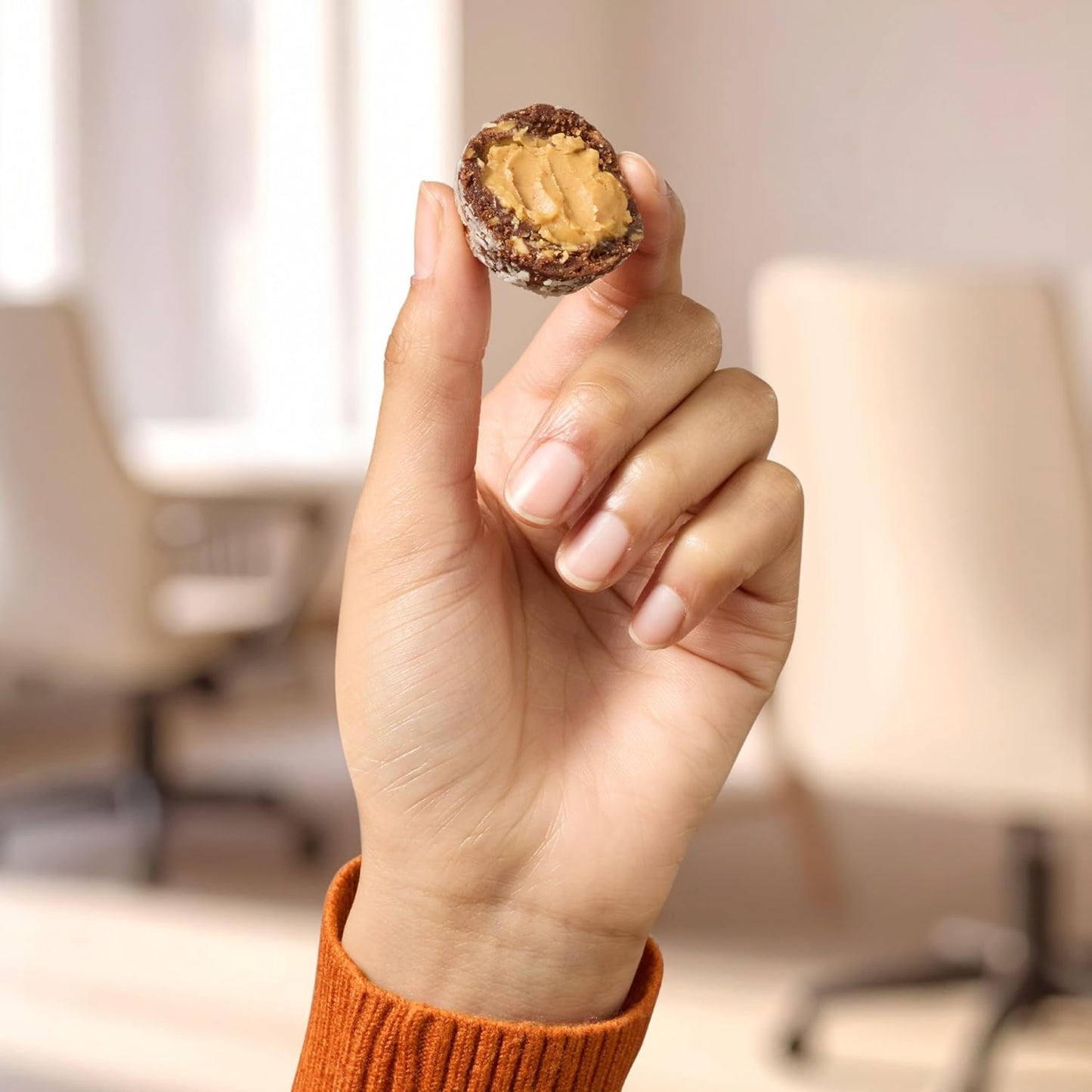 RXBAR Protein Energy Bites, Gluten Free Protein Balls, Dark Chocolate Peanut Butter, 21.1oz Box (24 Bites)