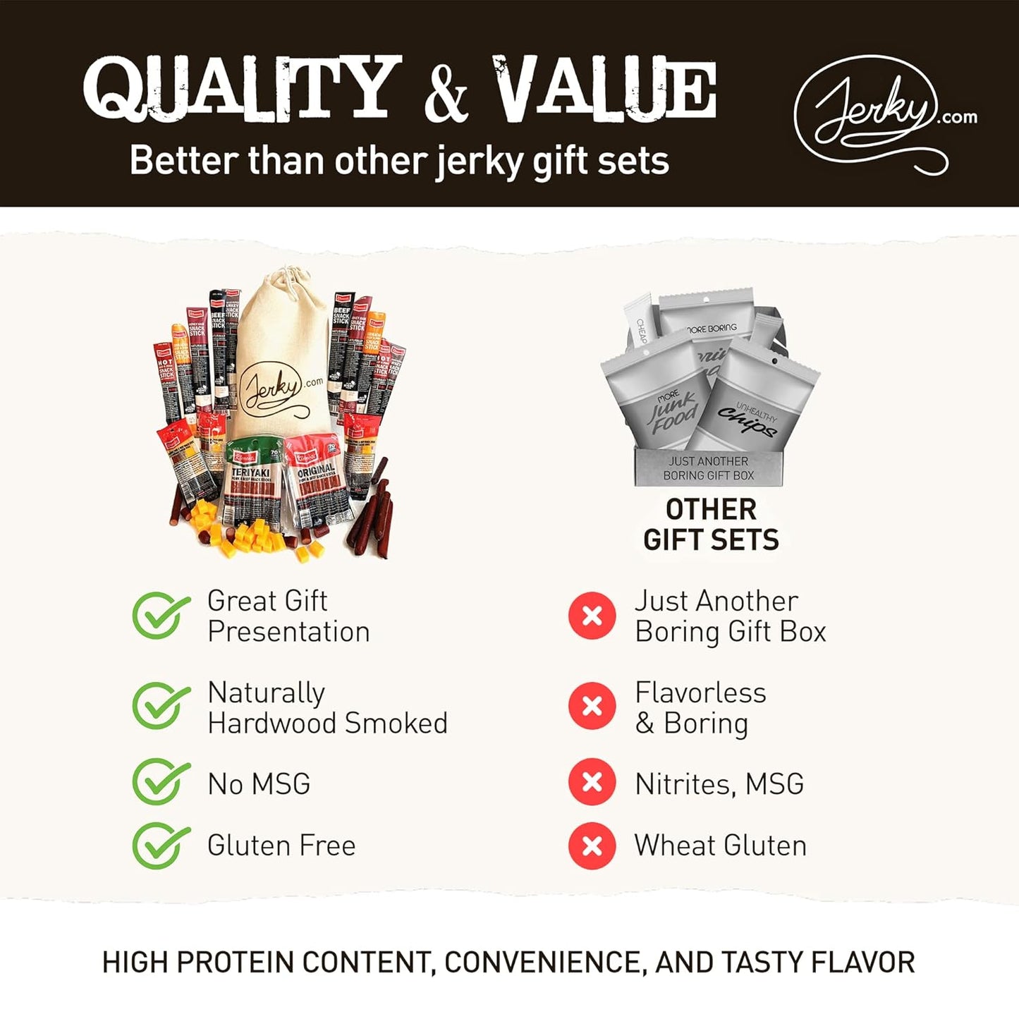 jerky.com 26pc meat sticks variety pack with pork, turkey, ham, beef & cheese sticks, gluten free & keto