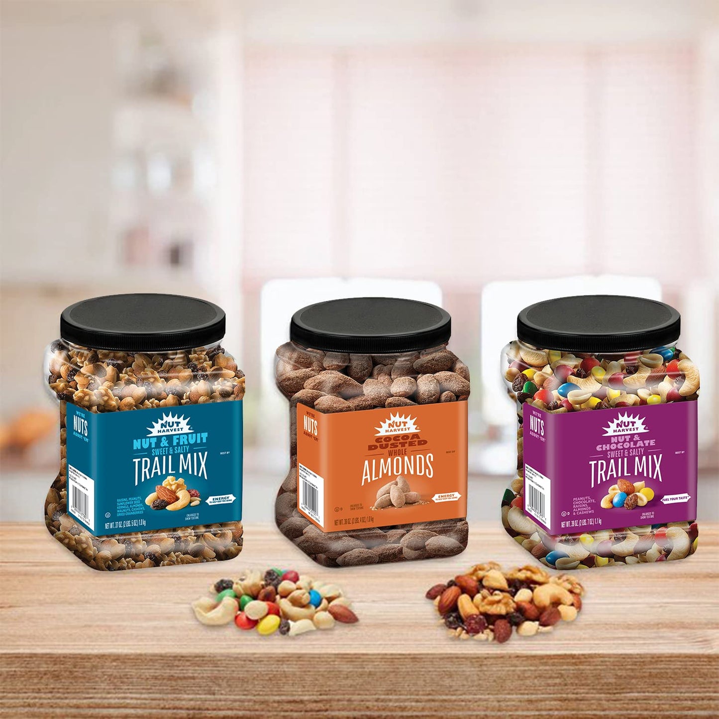 Nut Harvest Nut & Chocolate Mix, 39 Ounce Jar