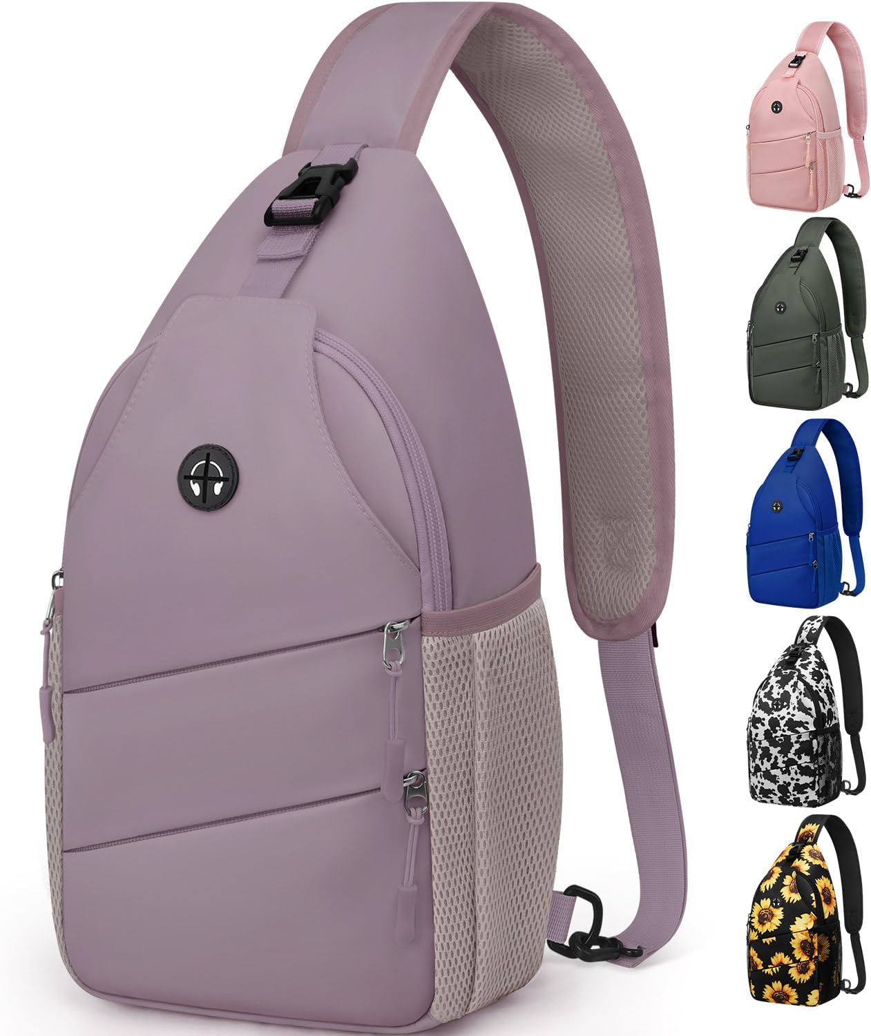 Crossbody Bags for Women Men Trendy Sling Bag Bakpack Casual Chest Bag with Convertible Shoulder Strap