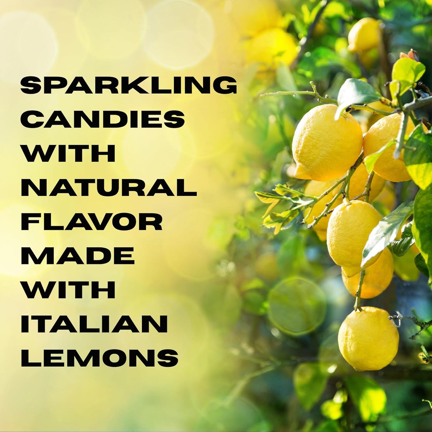 Sanniti Limoncini Frizzanti Candy | Sparkling Candies with Natural Flavor Made with Italian Lemons | 6.17 Ounce Bag