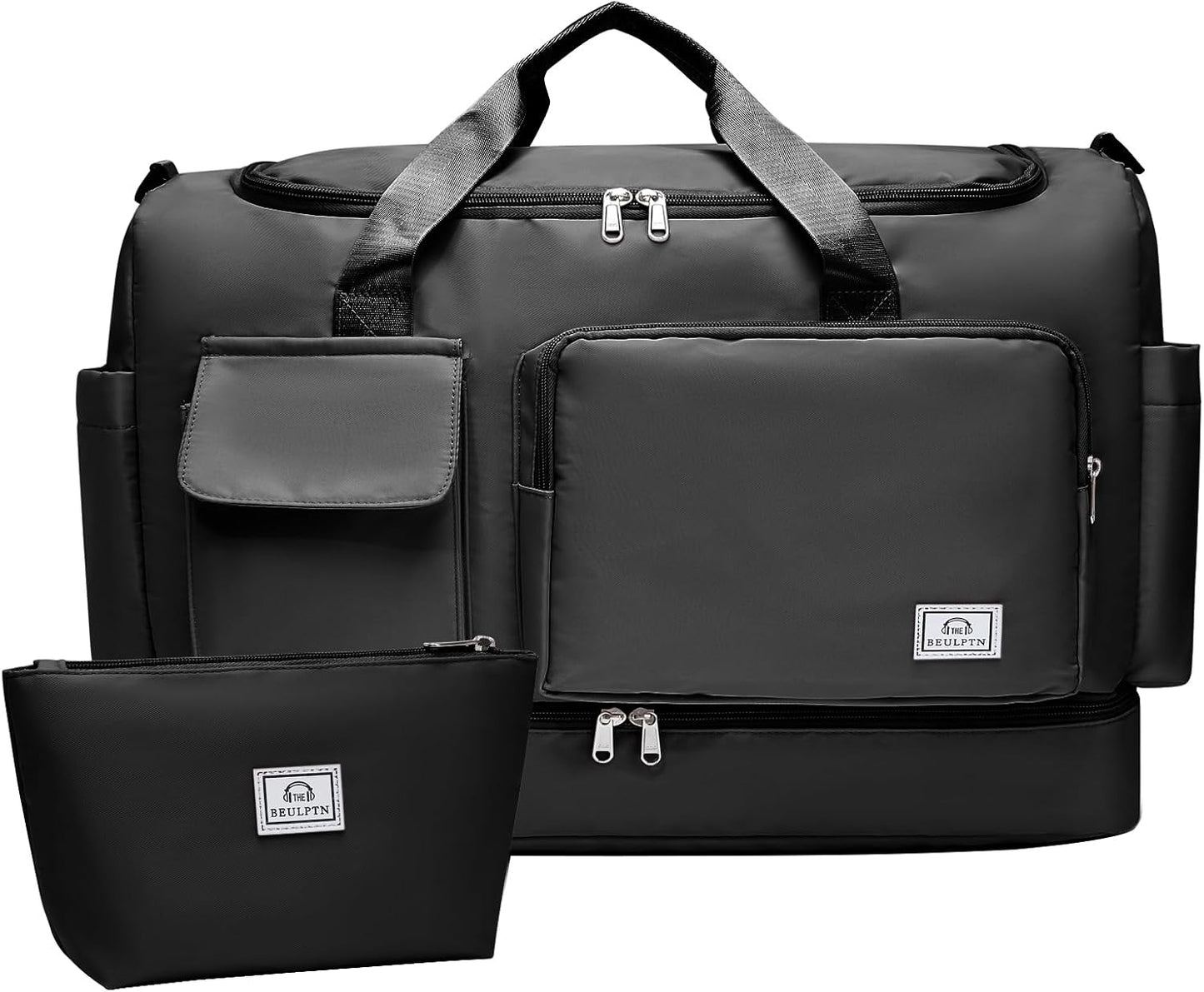 Small Gym Bag for Women, Travel Duffle Bag Carry On Weekender Bag with Shoe Compartment