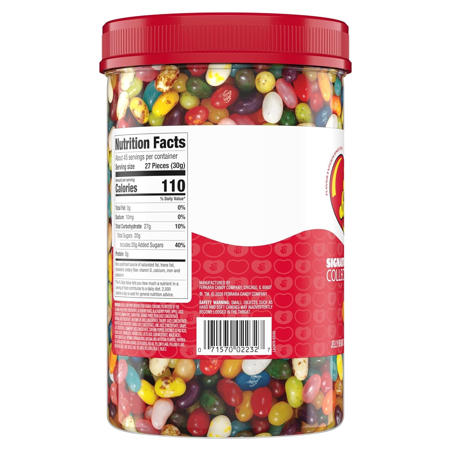 Jelly Belly Signature 30 Jelly Bean Collection - 3 Pound (48 Ounces) Tub - Genuine, Official, Straight from the Source