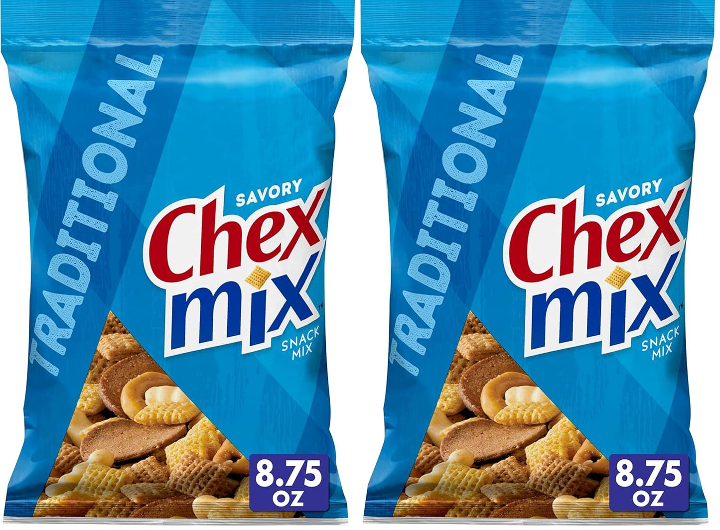 Chex Mix Turtle Snack Mix, Indulgent Snack Bag, Family Size, 13.5 oz