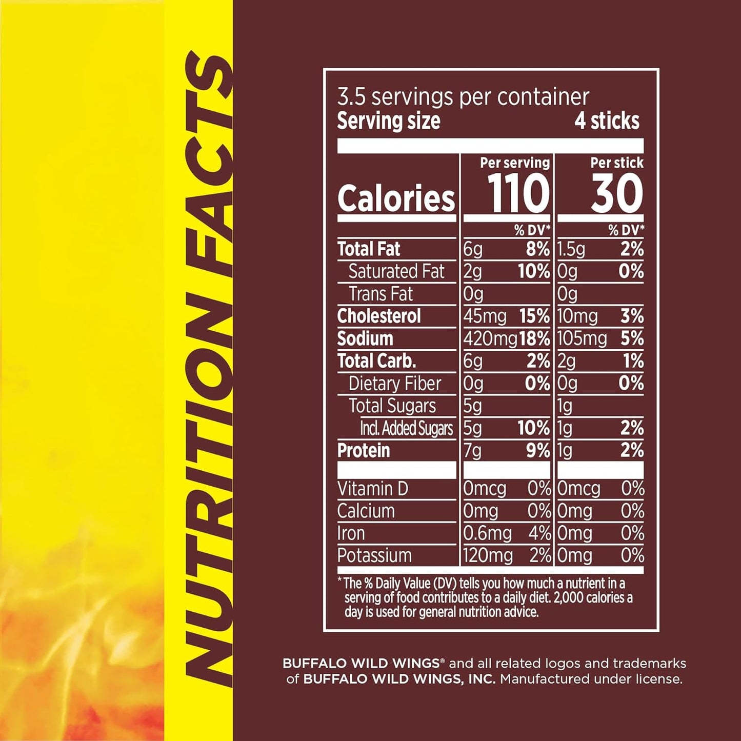 Slim Jim Chicken Sticks, Buffalo Wild Wings Honey BBQ Seasoned, 7g Protein per Serving, 0.28 oz. (14 Count)