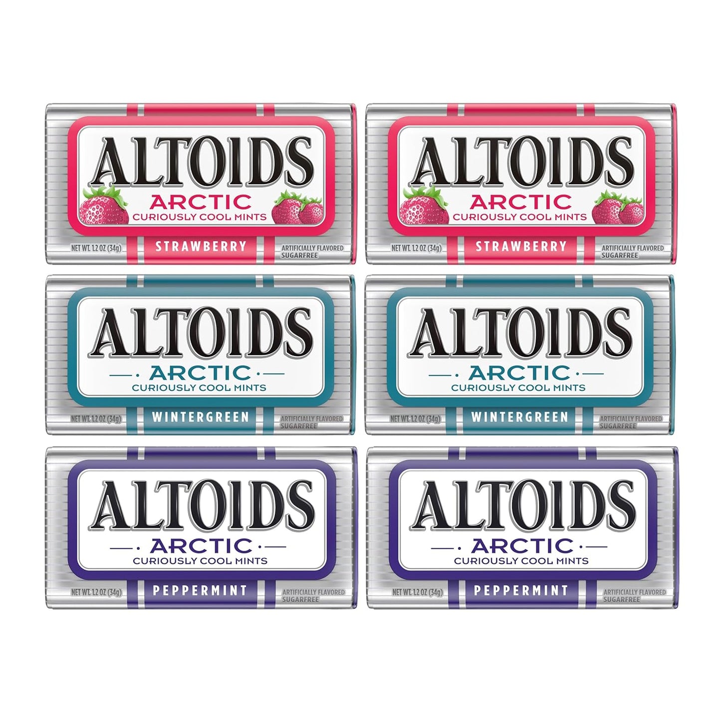 AltoidsWintergreen Curiously Strong Mints, 1.76 Ounce Each (3 Pack, 5.28 Ounce Total)