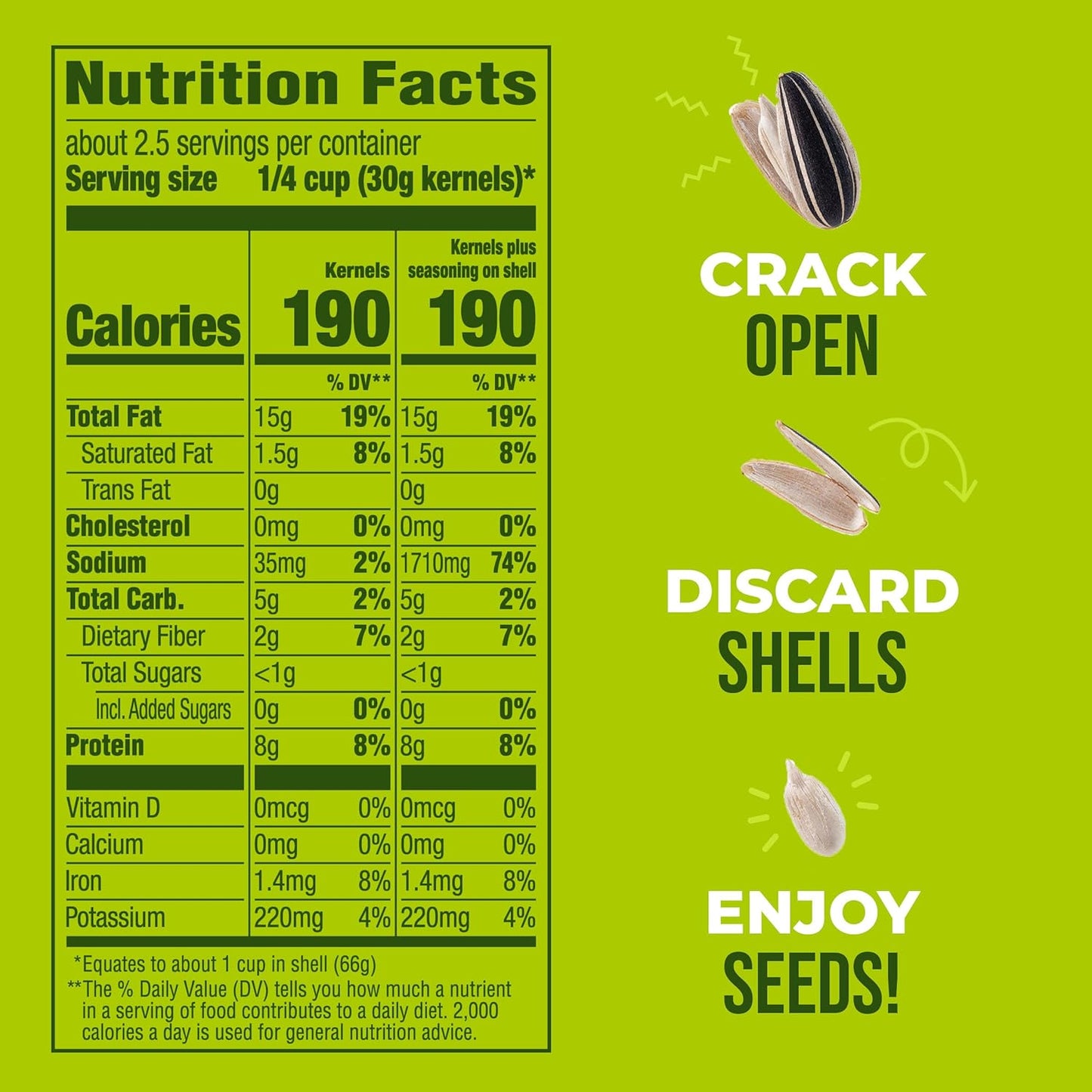 BIGS Sunflower Seeds, Vlasic Dill Pickle Flavor, 5.35 oz.